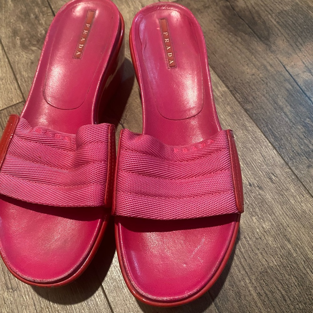 Pink Prada Sandals